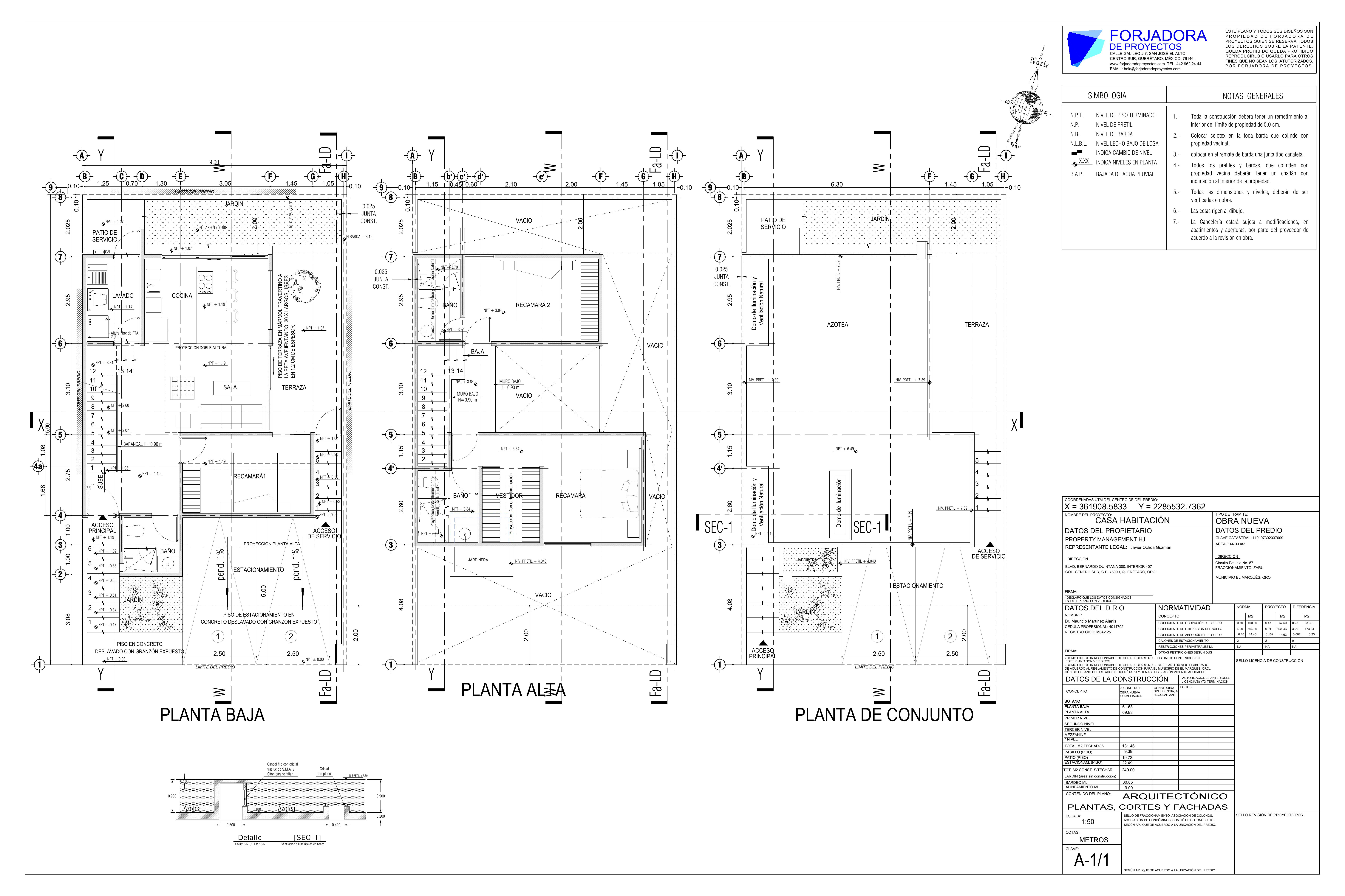 Plano arquitectónico 01